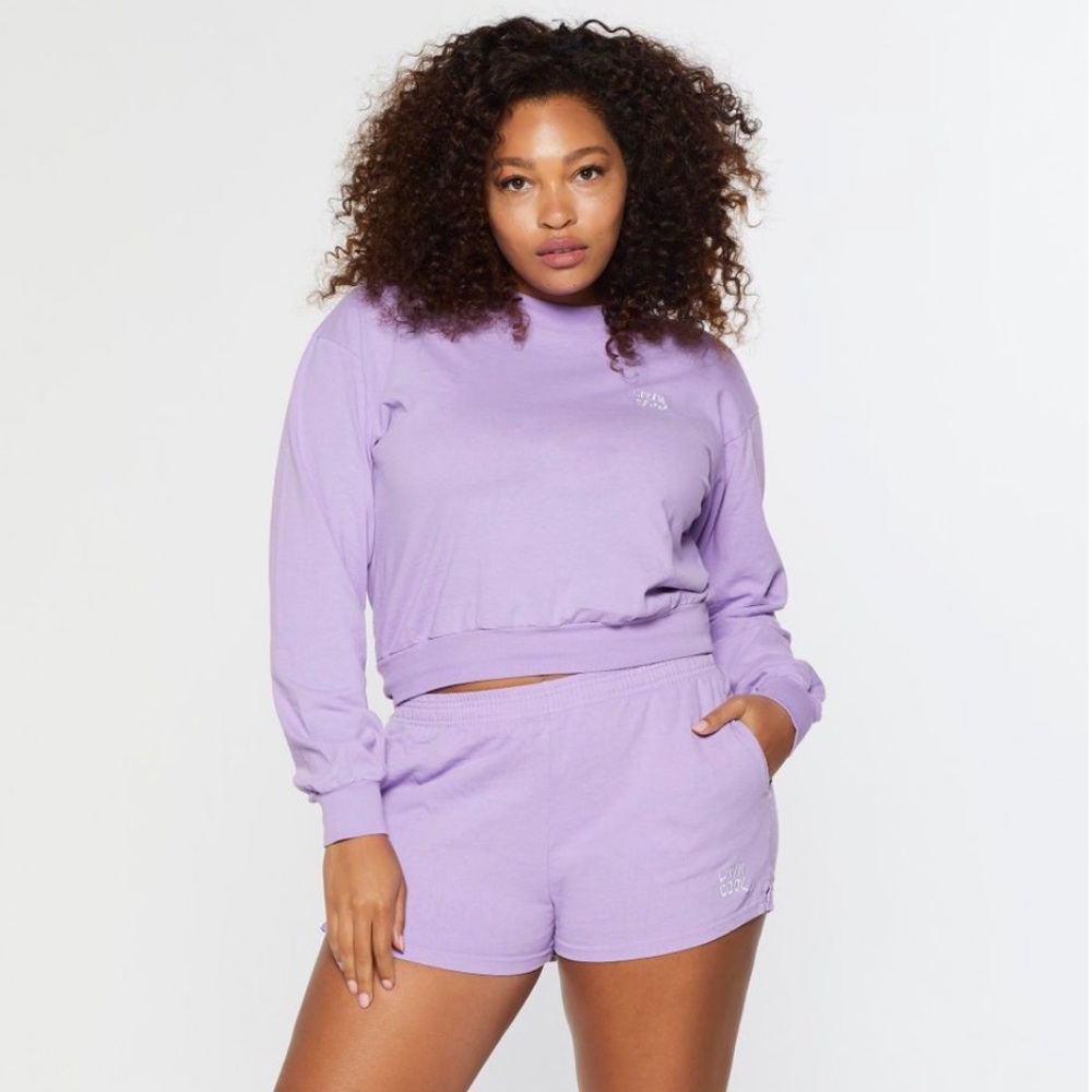LIVIN COOL essential long sleeve mock neck lilac S